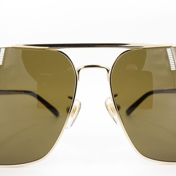 Gucci GG1289 Navigator Sunglasses Gold Brown OS - Picture 6 of 16